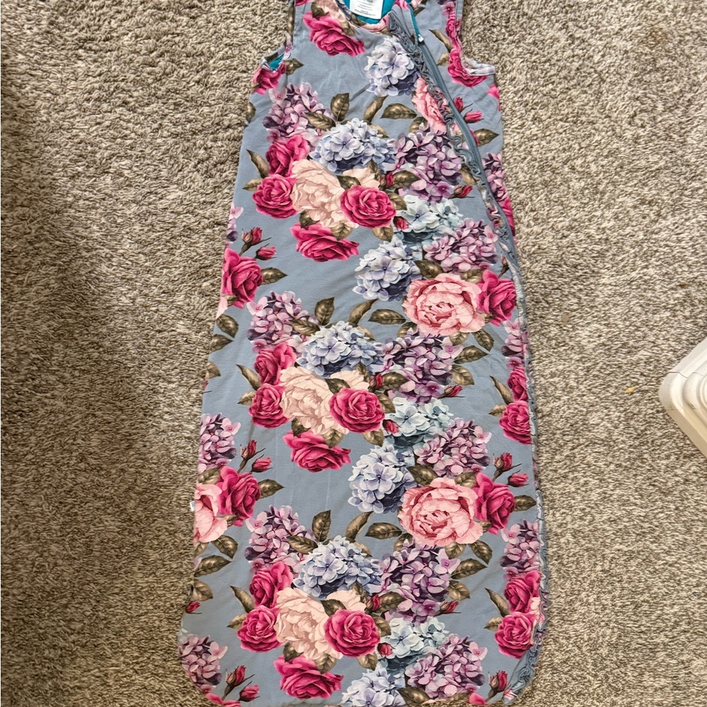 Floral Sleeveless Baby Sleeping Bag